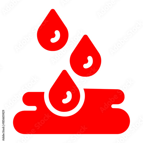 Blood Drops Medical Icon