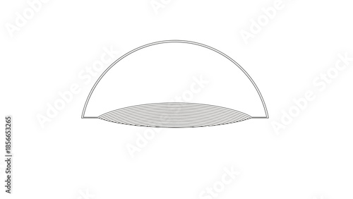 3d rendered illustration of a glass sphere