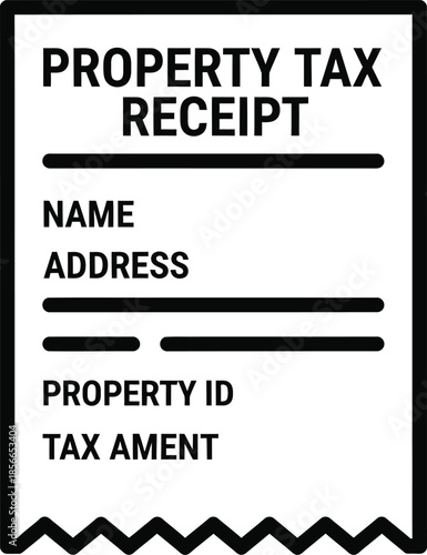 Property tax receipt template form