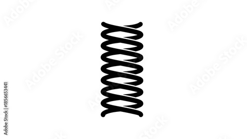 3d render of a spiral string