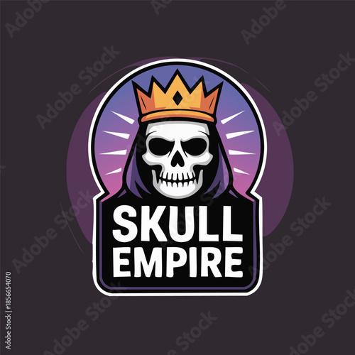 Skull King Logo with Crown
