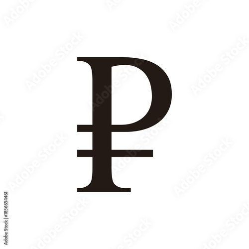 Rubel currency symbol transparent background