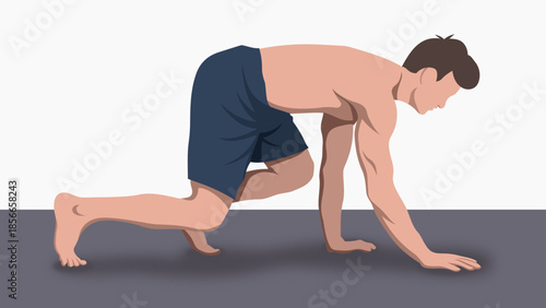 Animal flow training illustration, Sport trends