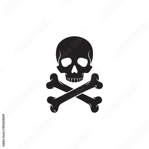 Jolly roger pirate skull and crossbones symbol