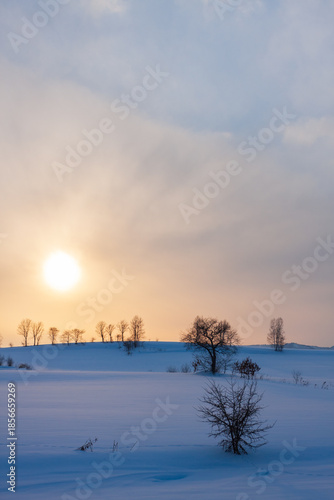 富良野、夕暮れ時