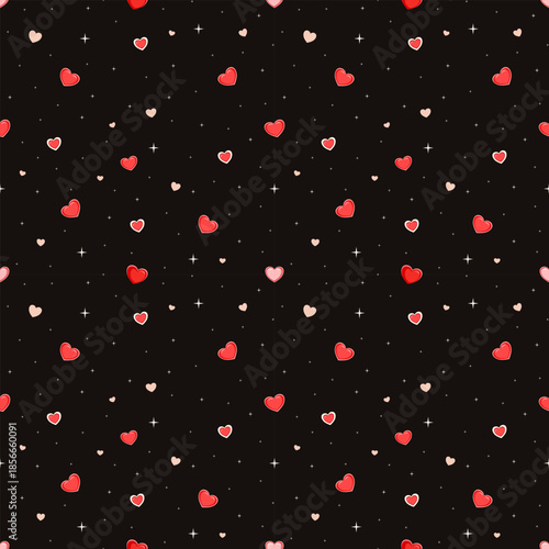 Photos Numerous small heart shapes are scattered throughout the image