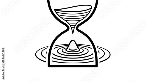 vector illustration of hourglass