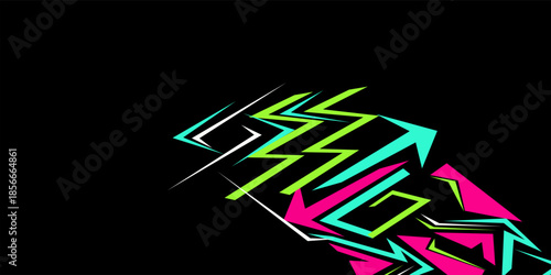 vector background wrap abstract racing design with a unique line pattern and a combination of bright colors such as pink and others