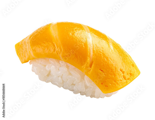 Tamagoyaki Sushi Nigiri with White Rice.