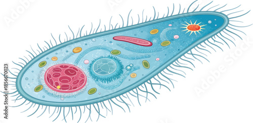 Paramecium Cell Microscopic Organism Isolated