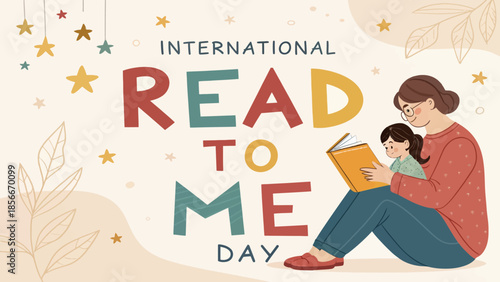 Parent Reading to Child On International Read to Me Day