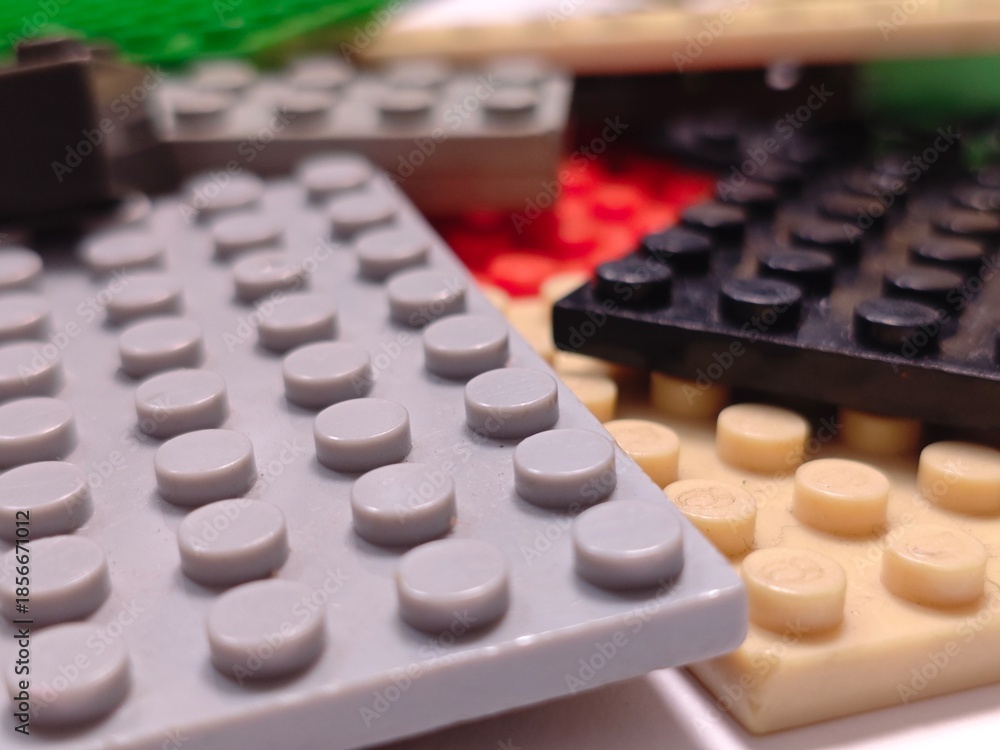 Naklejka premium Bricks Closeup with Various Colors.