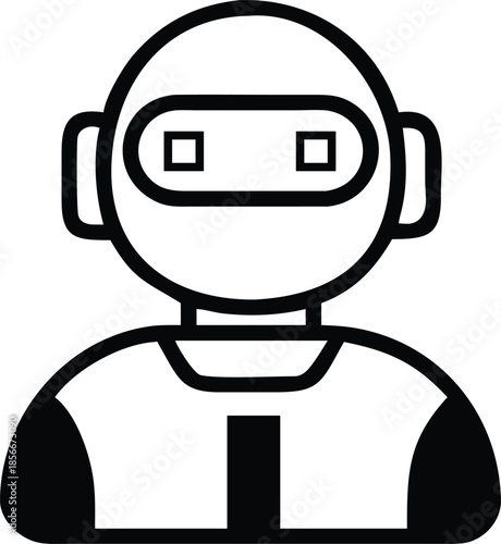 funny cartoon robot character