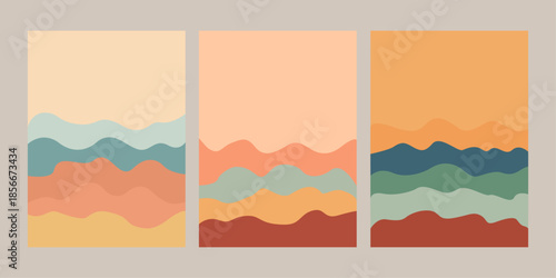 Minimalist, Mountain, minimal Vectors, abstract background, cover collection, Hand drawn, landscape, covers collection