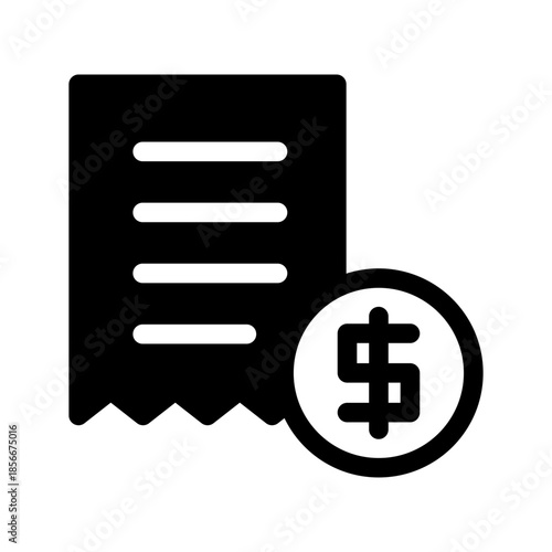 Invoice Icon Vector Symbol Design Illustration