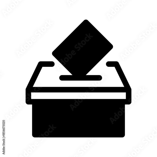 Voting Box Icon Vector Symbol Design Illustration