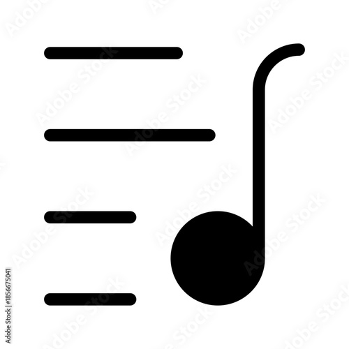 Playlist Icon Vector Symbol Design Illustration