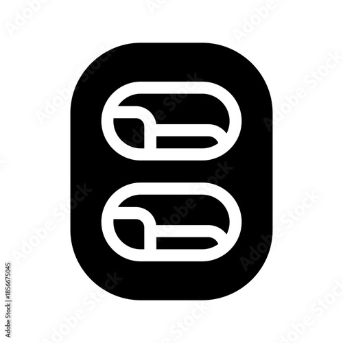 Capsule Hotel Icon Vector Symbol Design Illustration