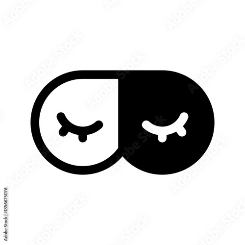 Sleeping Mask Icon Vector Symbol Design Illustration