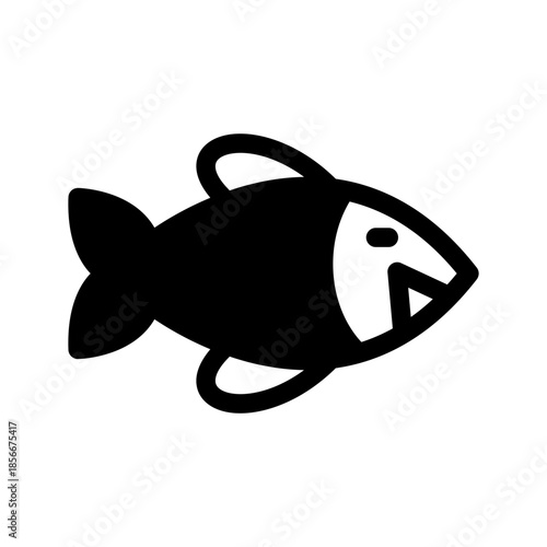 Fish Icon Vector Symbol Design Illustration