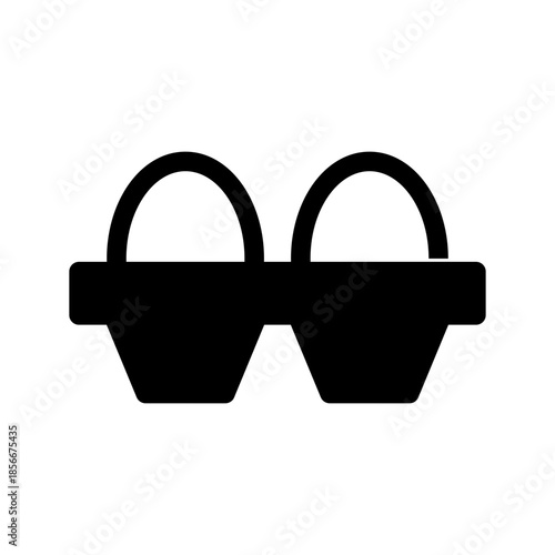 Eggs Icon Vector Symbol Design Illustration