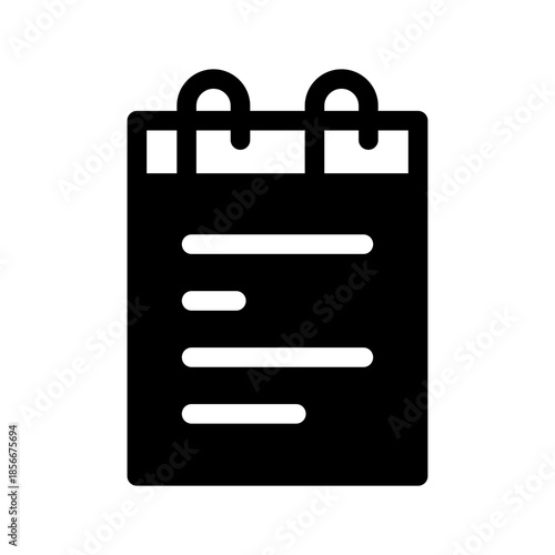 Notes Icon Vector Symbol Design Illustration