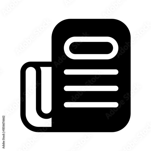 Newspaper Icon Vector Symbol Design Illustration