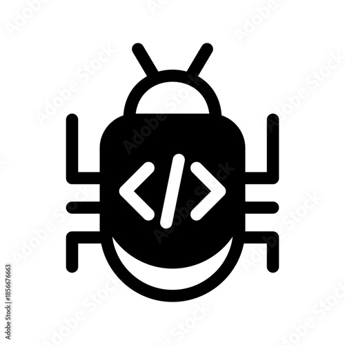 Bug Icon Vector Symbol Design Illustration