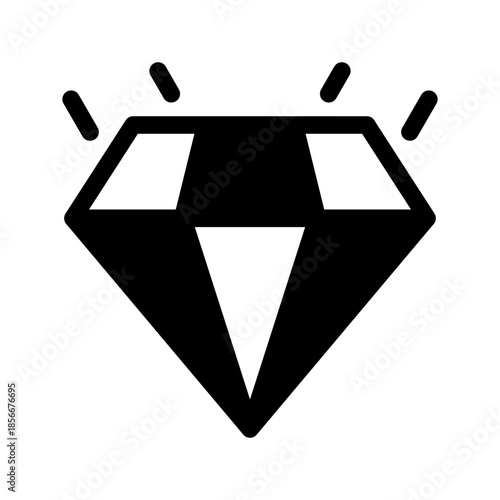 Diamond Icon Vector Symbol Design Illustration