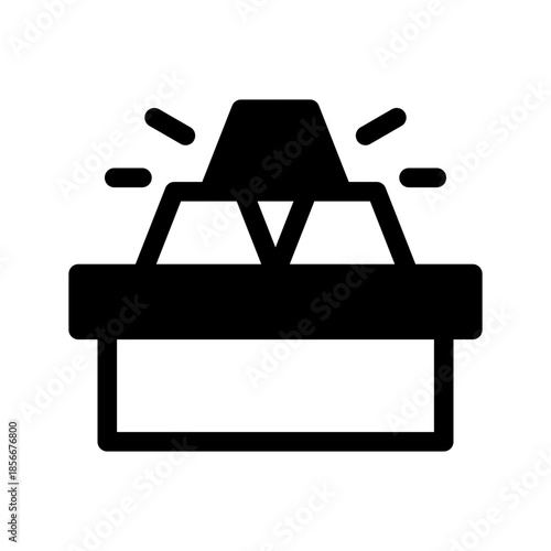 Gold Icon Vector Symbol Design Illustration