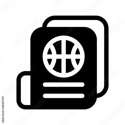 Sports News Icon Vector Symbol Design Illustration