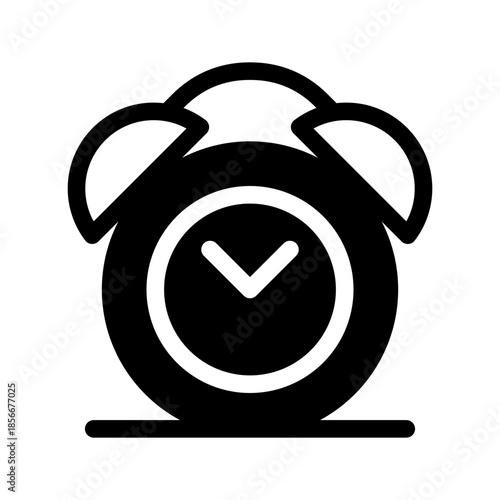Alarm Clock Icon Vector Symbol Design Illustration