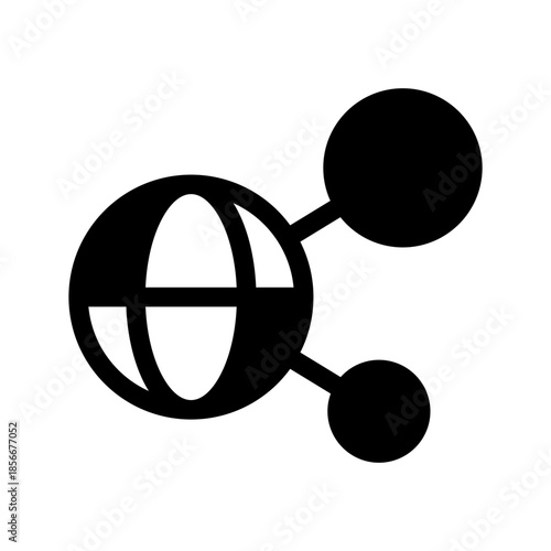 Global Network Icon Vector Symbol Design Illustration
