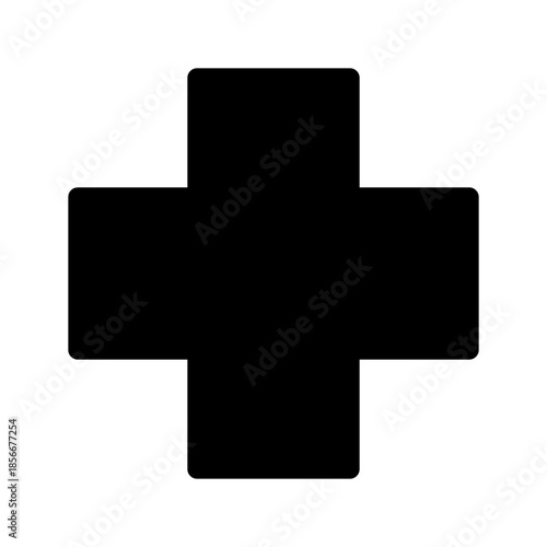 Red Cross Icon Vector Symbol Design Illustration