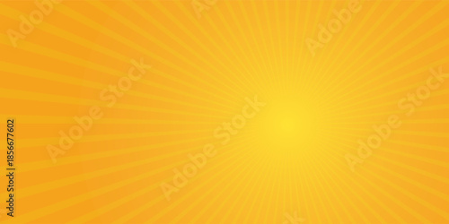 orange sun rays background design template