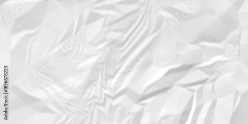 White crumpled paper texture. White wrinkled paper texture. White paper texture. White crumpled and top view textures can be used for background of text or any contents .