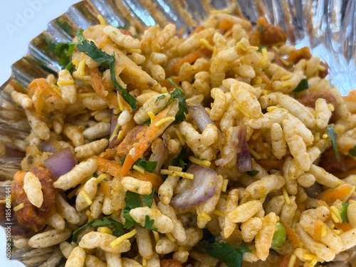 Closeup of bhel puri