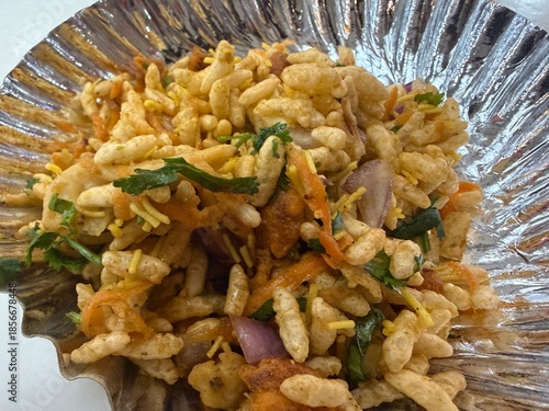 Closeup of bhel puri