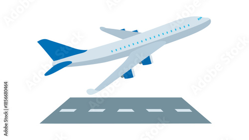 Airplane Departure vector isolated icon. Emoji illustration. Plane Taking Off vector emoticon. 