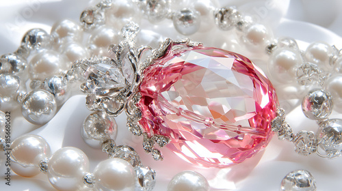 Wallpaper Mural pearl necklace and earrings Torontodigital.ca