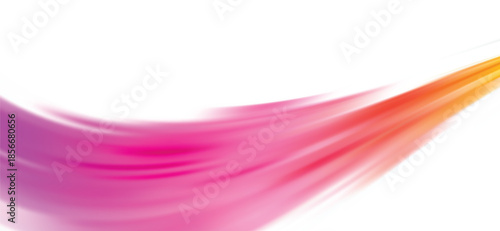 Modern Abstract Background with Vibrant Pink and Orange Fluid Wave Motion; Dynamic Soft Flowing Gradient Lines on White for Creative Banners, Digital Posters, and Trendy Wallpapers