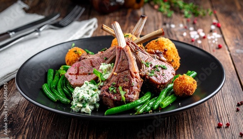 Gegrilltes Lammfleisch