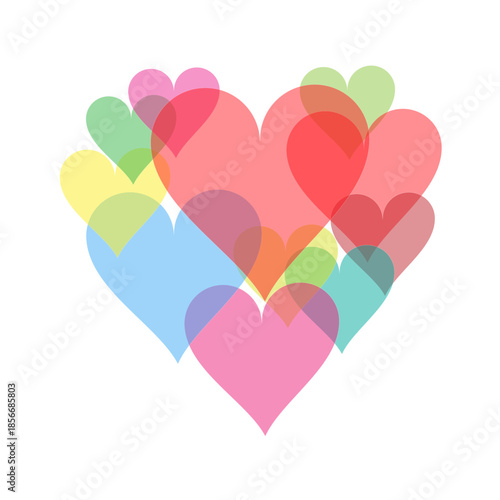 Valentine's Day - Colorful Hearts eps 10