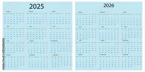 calendar template clipart set. 12 months calendar in minimal lay out clip art collection with days and weekly schedule monthly pages design vector