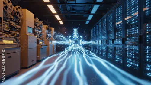 Data Transfer Between Vintage Servers and Modern Server Racks