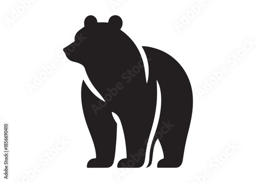 bear vector illustration, grizzly bear silhouettes, bear silhouette logo vector animals, bear black silhouette animals vector set, bear wild animal silhouettes on the white background
