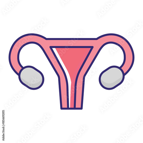 Female Anatomy Vector Icon which can easily modify or edit