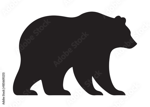 bear vector illustration, grizzly bear silhouettes, bear silhouette logo vector animals, bear black silhouette animals vector set, bear wild animal silhouettes on the white background