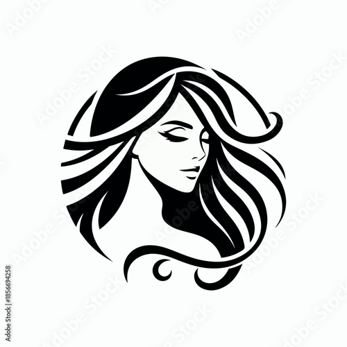 Woman with long hair