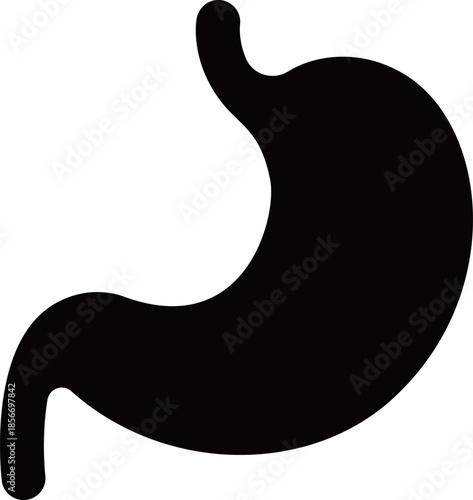 胃のアイコン　モノトーン